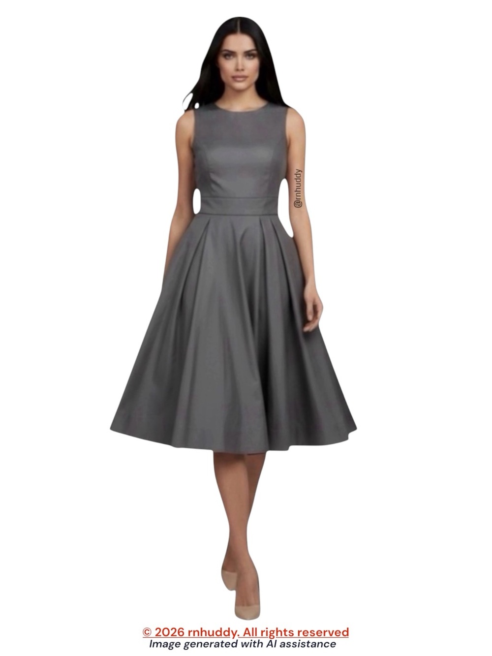 J.Crew size 6 pewter shade fit & flare dress
